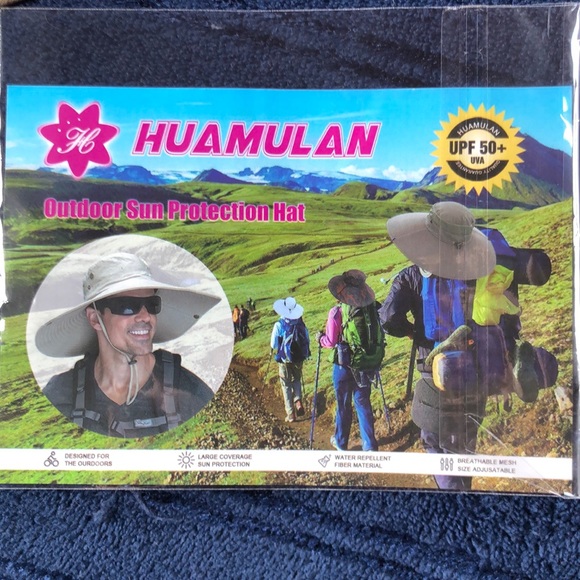 Huamulan sun protection hat - Brand New - UPF 50+ UVA - Extra large coverage - - Picture 1 of 8
